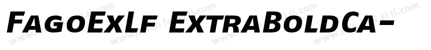 FagoExLf ExtraBoldCa字体转换